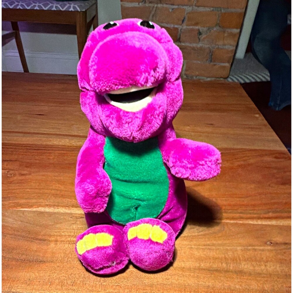 Golden Bear Co. Vintage 1992 Barney & Friends Small Stuffed Animal Plush